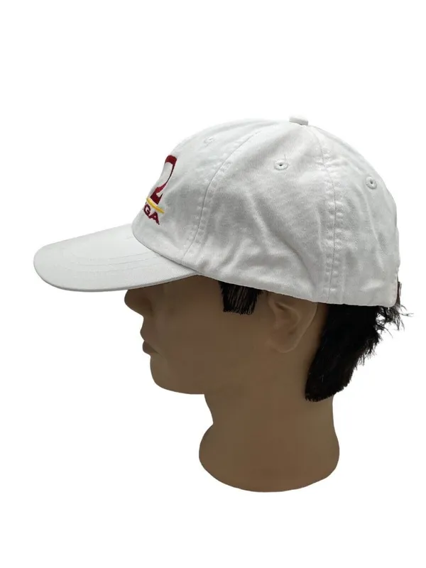 Chi Omega White Hat Baseball Cap Sorority Womens Greek Letters Embroidered Adams - Image 6