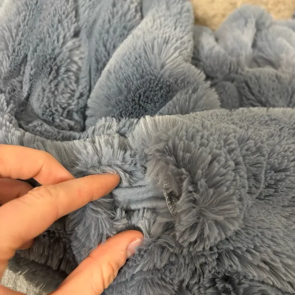 Free People Movement Blue Sherpa Jacket - Image 5