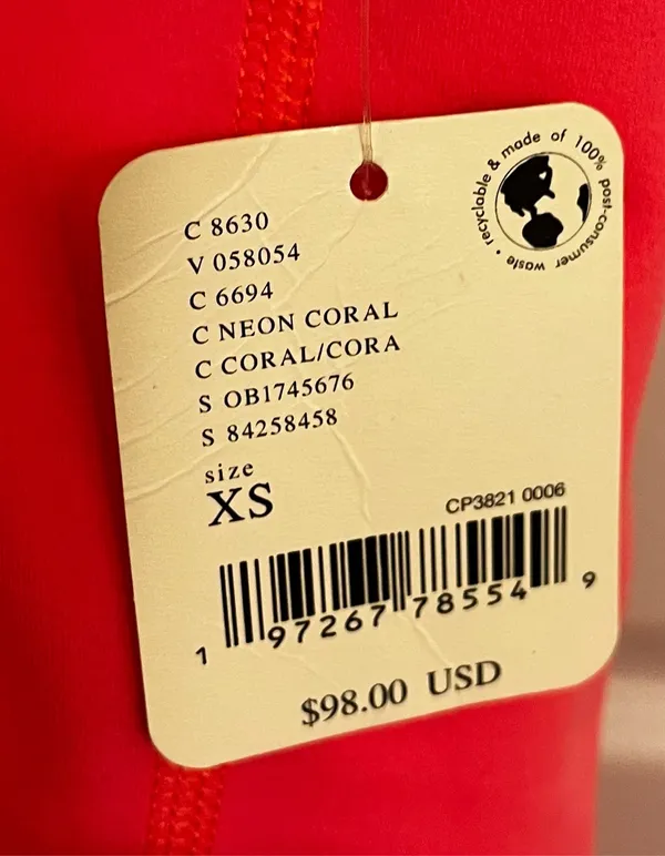 NWT Free People Movement ‘Never Better’ Neon Coral Women’s size XS Jumpsuit - Image 6