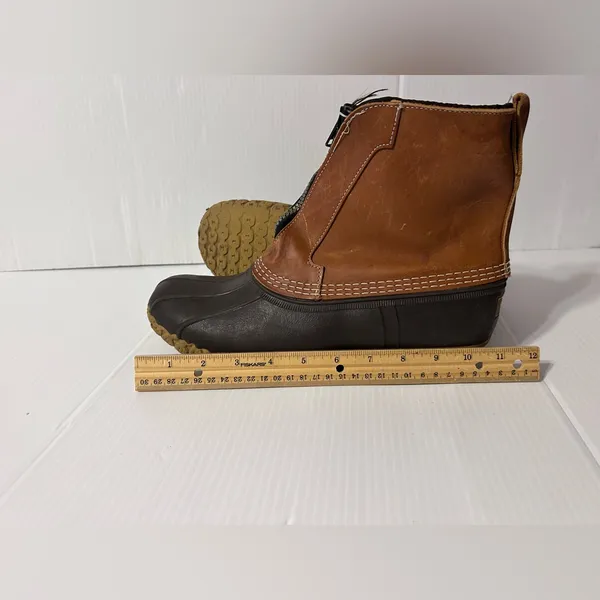 L.L. Bean leather rain winter Duck boots men size 9 M/ GM- Women size 10 M - Image 11