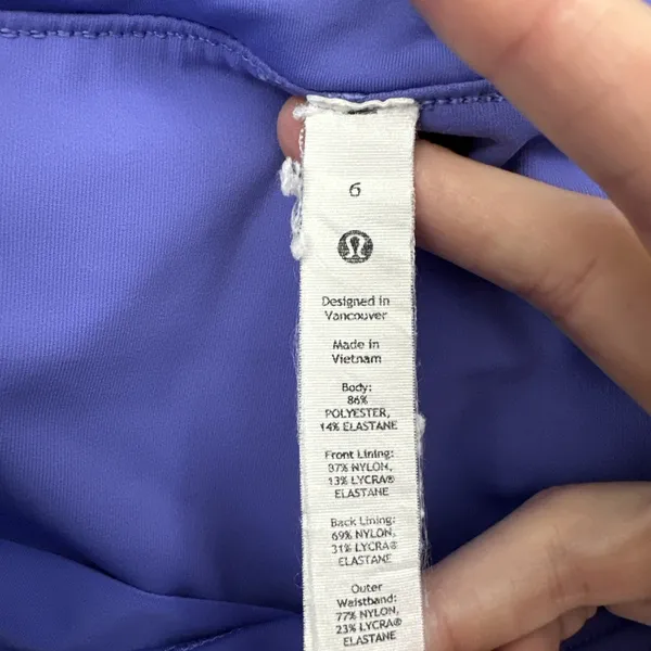 Lululemon Side Pleat High Rise Tennis Skirt Skort Charged Indigo Women's 6 - Image 6