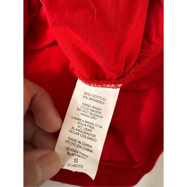Ambiance Red Strapless Zip-Up Tube Top – Size S - Image 3