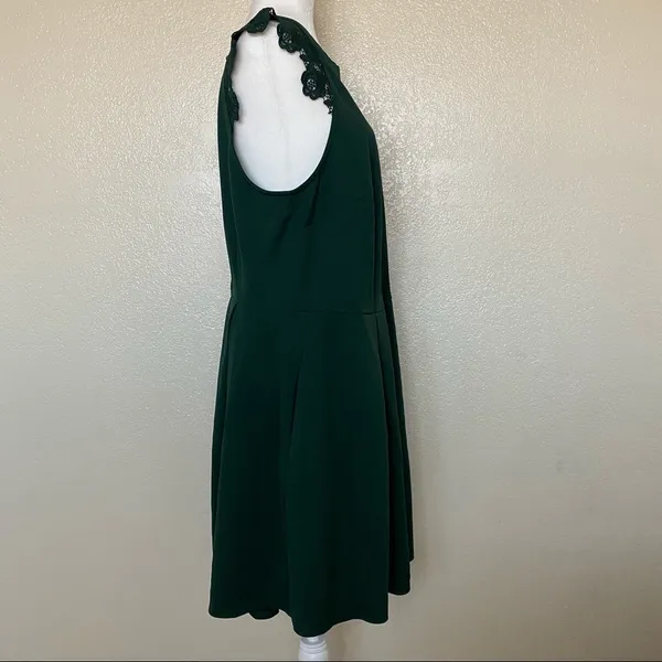 Speechless Plus Lace-Contrast Fit & Flare Dress 3X - Image 7