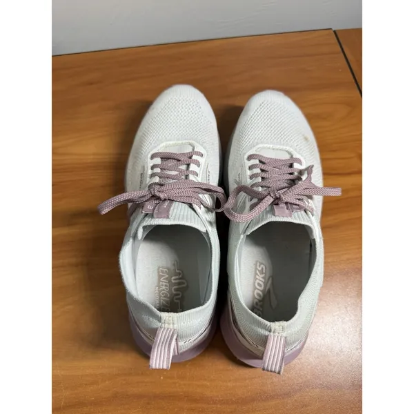 Brooks Women's Ricochet‎ 8 White/Mauve Running Sneakers Size 9.5 Gym Workout - Image 6