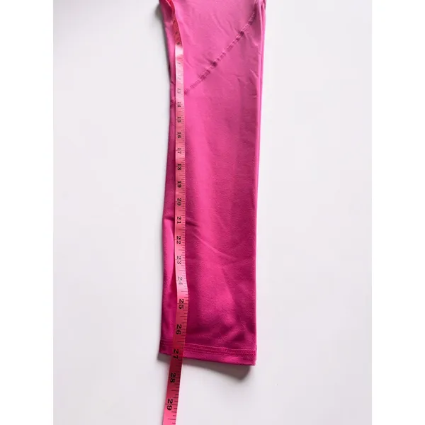 BCouture Womens High Waisted‎ Athletic Leggings Hot Pink Side Pockets Size S - Image 4