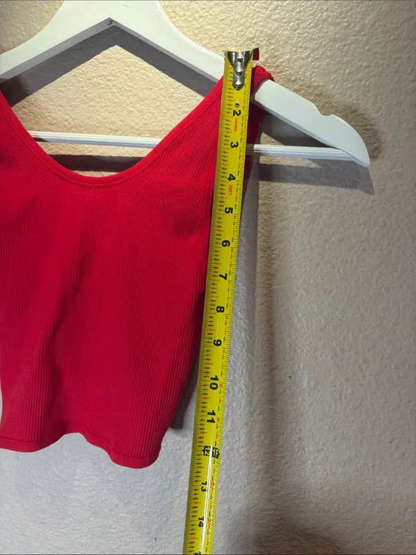 Urban Outfitters Women’s Cropped Ribbed Knot Tank Top Small XS Out from Under - Image 6
