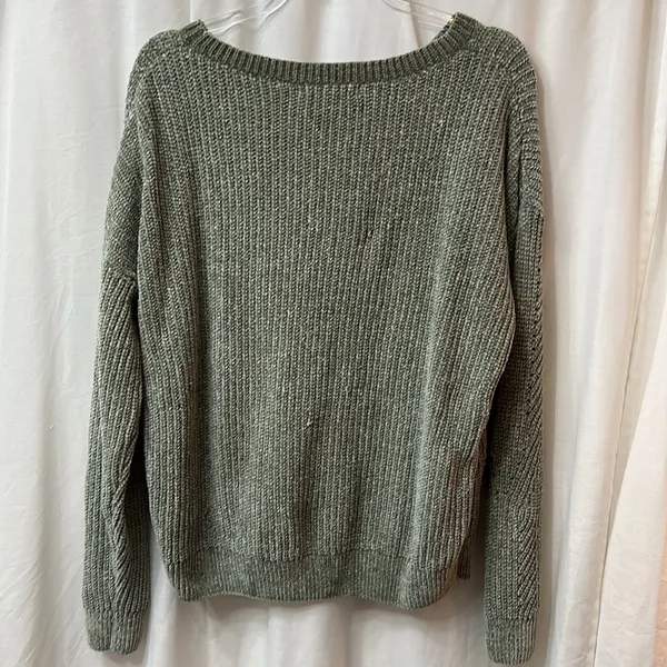 Serpentine Knit‎ Sweater Size Large Green - Image 10