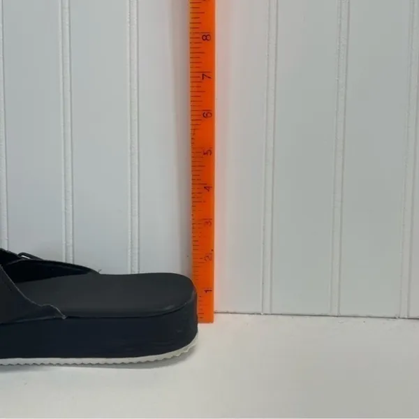 Black Platform Wedge Sandals Women’s Size 8 everyday lounge pool summer spring - Image 7