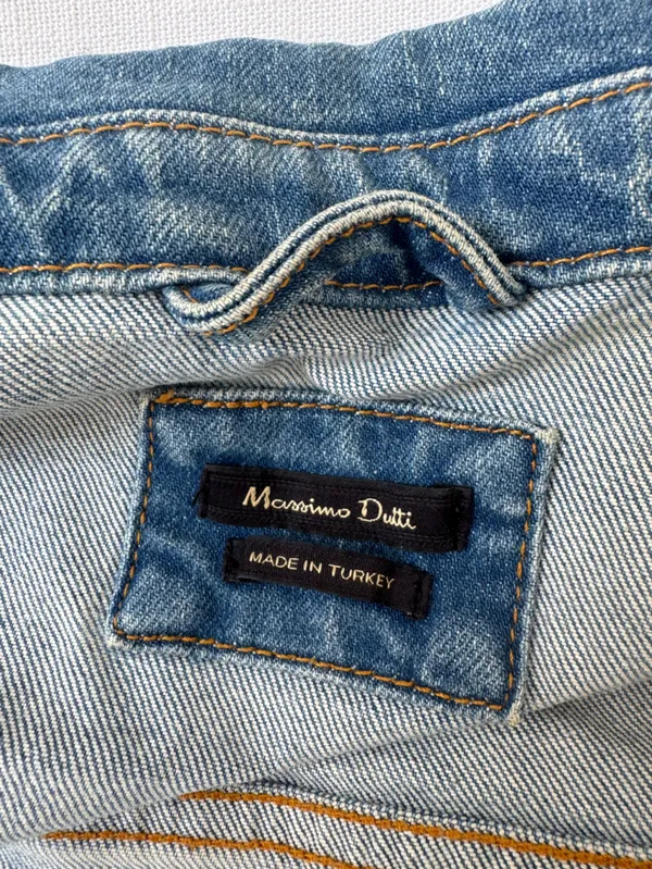 Classic Light Wash Denim Jacket Massimo Dutti - Image 6