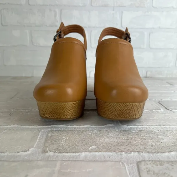Universal‎ Thread Watson Clogs Womens 7.5 Brown Faux Leather Slingback Platform - Image 6