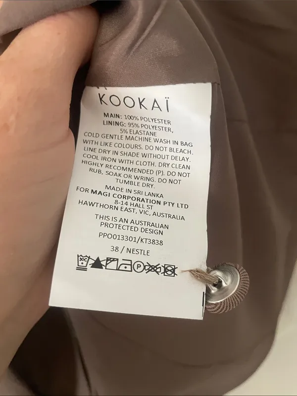 KOOKAI Ariel Crew Vest in Nestle Size 6 New With New With Tags Tic Tok Favorite - Image 5
