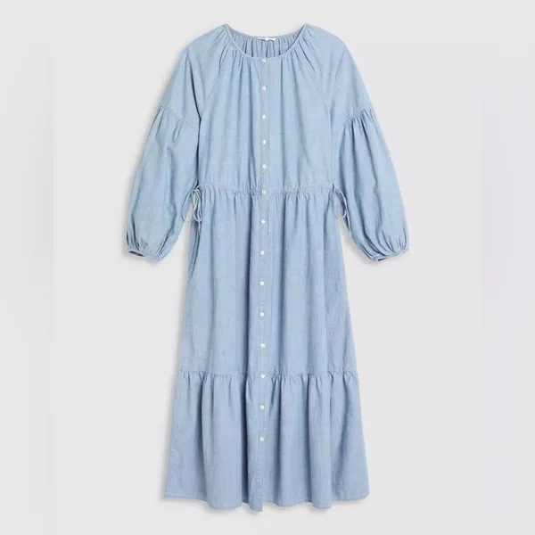 NWT Levi's® Women's Jolene Maxi Dress Light Blue Honestly Happy XXL - Image 5