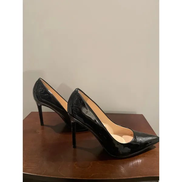 Nine West Black Patent Leather High Heel Shoes Size 8.5 - Image 6