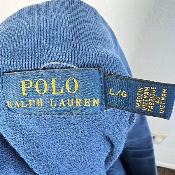 Polo Ralph Lauren‎ Pony Terry Knit Mini Skirt Pocket Cotton Blue Women Large - Image 4
