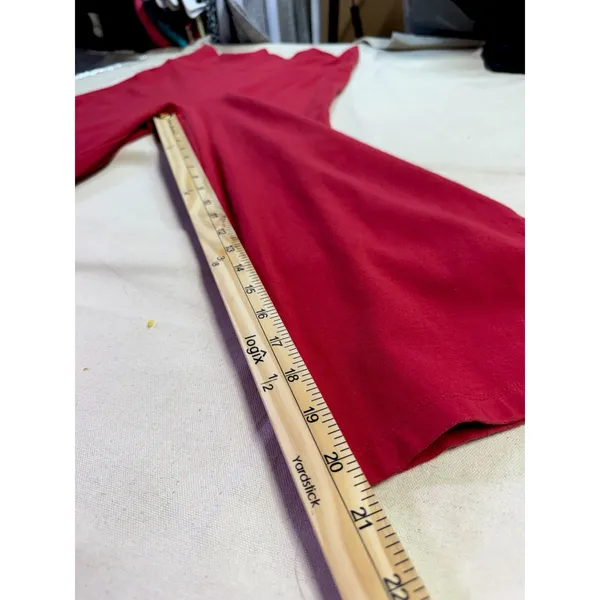 Zenana Signature Red High Rise Flare Leggings Size M (E34) - Image 2