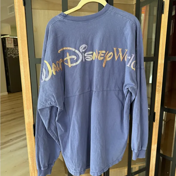 Walt Disney World 50th Anniversary Spirit Jersey tee pullover LongSleeve glitter - Image 7