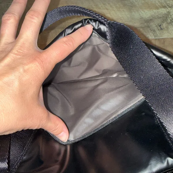Hedgren Black Quilted Puffy Weekender Tote with Detachable Strap - Image 12