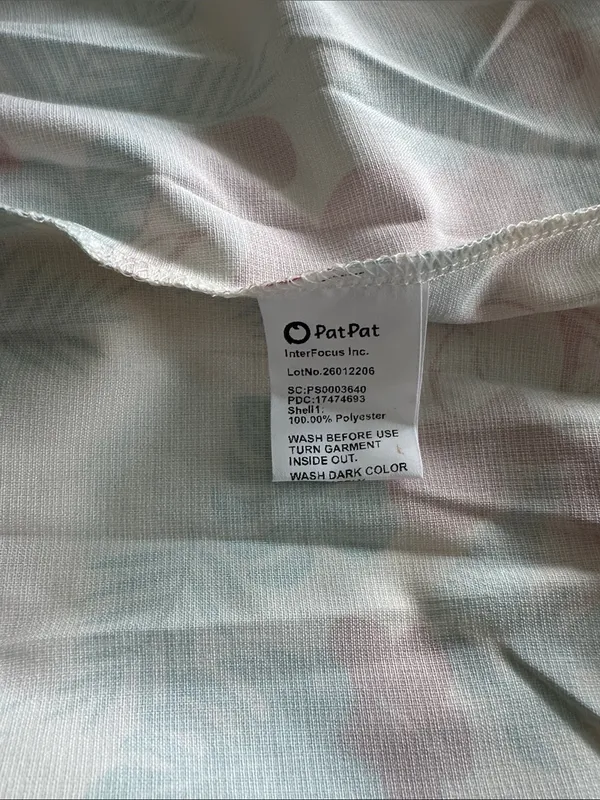 Pat Pat Matching Family Disney Dress Cream/Turquoise/Orange Size S NWT IN PKG - Image 11