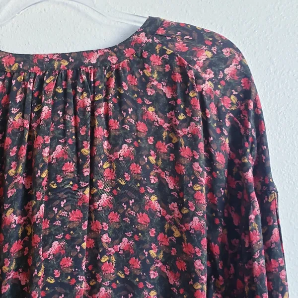 Something Navy Floral Long Sleeve Blouse - Image 6