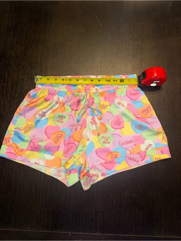 Show me your MuMu PJ shorts Sweetheart Candy Print Lounge Shorts - Pastel Multi - Image 4