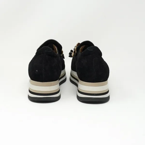 NEW Softwaves Cadie Suede Leather Perforated Tortoise Shell Chain Platform Shoes - Image 3