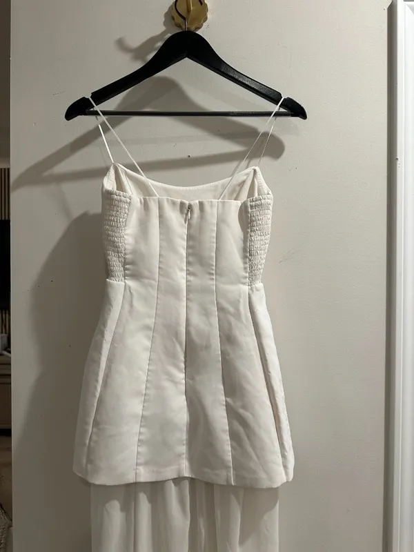 AMANDA UPRICHARD Christy Maxi Dress in Ivory Size Small - Image 8