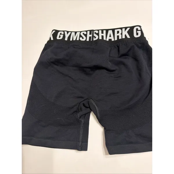 Gymshark Fit Seamless Black Shorts Women's S Logo Non Slip Waist Stretch Lift - Image 2