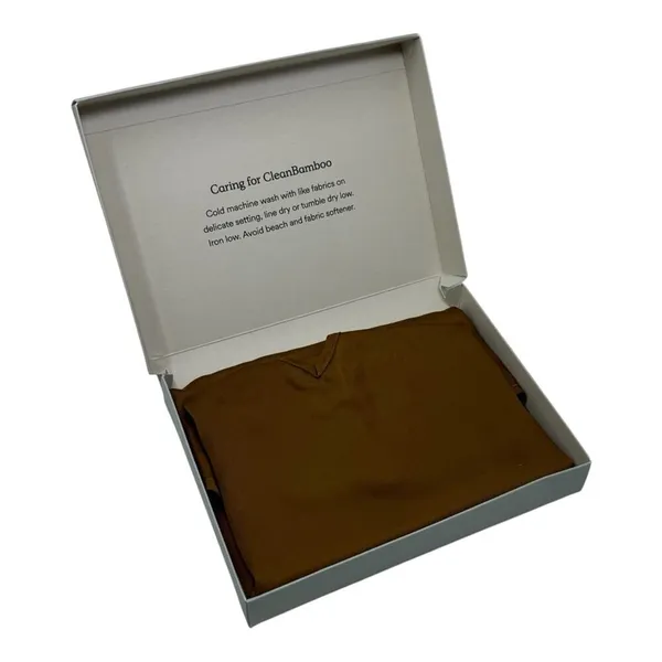 Ettitude Sateen Cami Chamomile Brown Organic Bamboo Layering Lounge Size‎ M NEW - Image 3