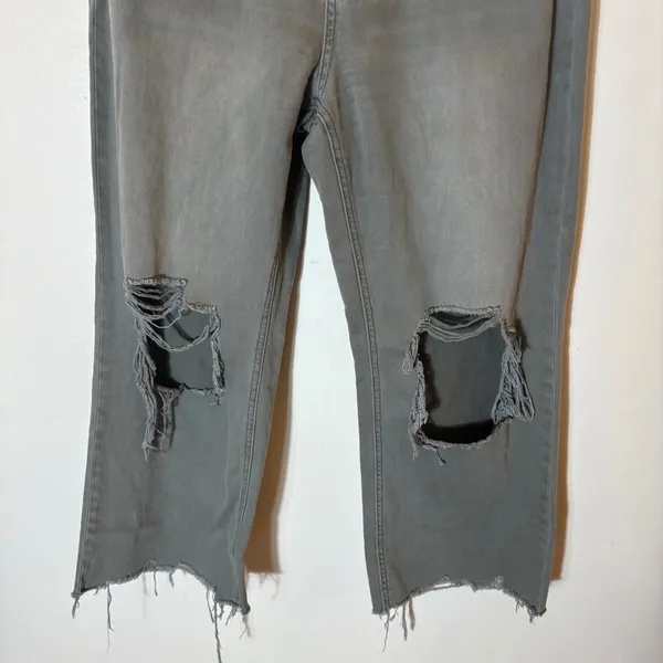 Vervet Super High Rise 90s‎ Vintage Crop Flare Jeans Size 29 Olive Green - Image 4