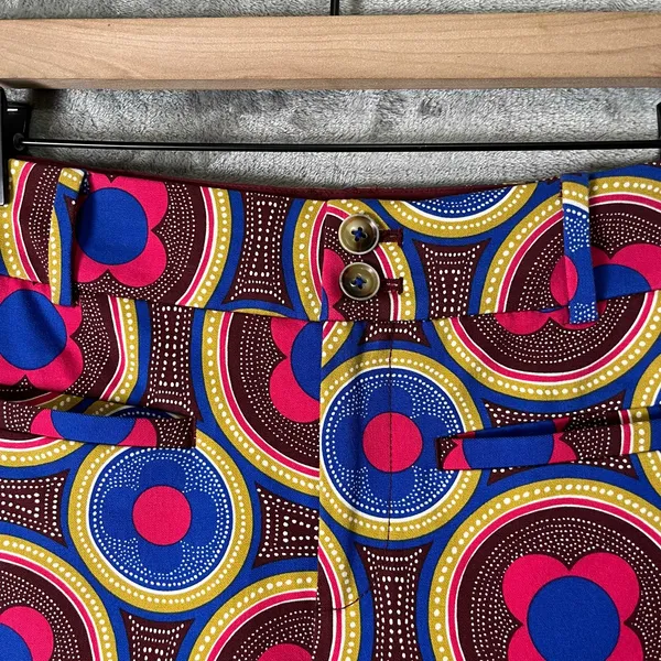 Anthropologie The‎ Essential Slim Trousers Retro Psychedelic Mod 60s Groovy Sz 0 - Image 5