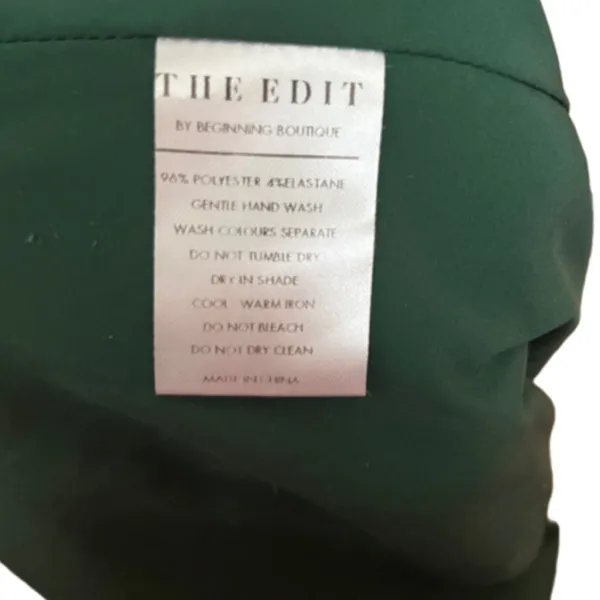 THE EDIT beginning boutique green satin Manhattan slip dress S EVENING EVENT - Image 10