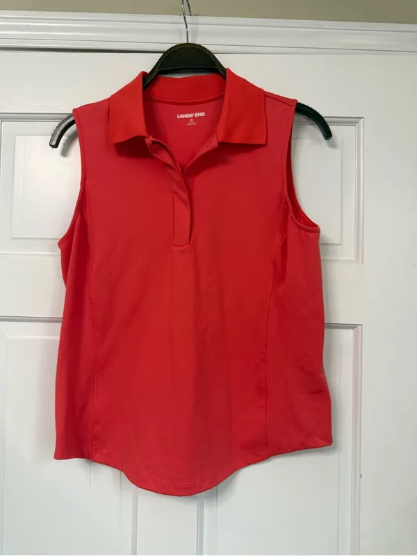 Lands' End Women’s Sleeveless Polo Top - Image 2