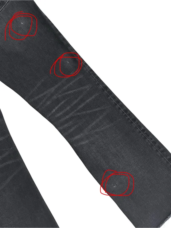 J Crew Washed Out Black Raw Hem Button Fly 9” Billie Demi Boot Cut Crop Jeans 27 - Image 12