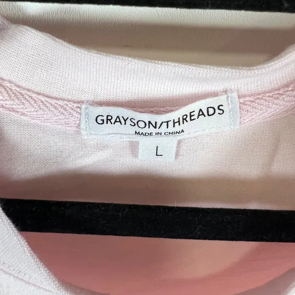 Grayson Threads Pink Weekends Are For Cuddling Graphic Sweatshirt‎ Large NWT - Image 4