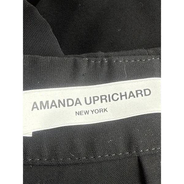 Amanda Uprichard Women's Black Zipper High Waisted A Line Mini Skirt Size XS - Image 4