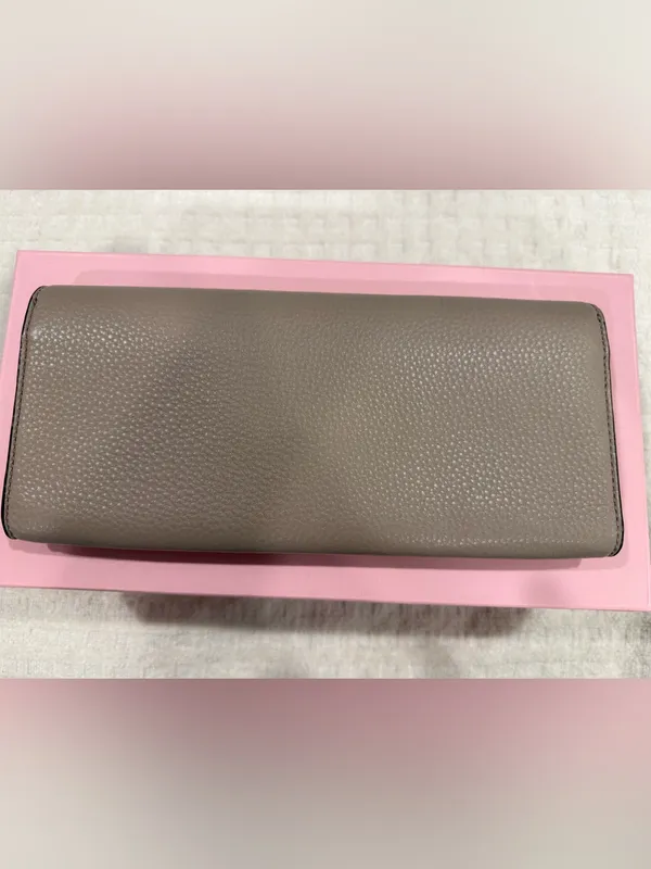 Tory Burch Miller Logo Folding Serif Clutch in French Gray - NWOT - Image 10