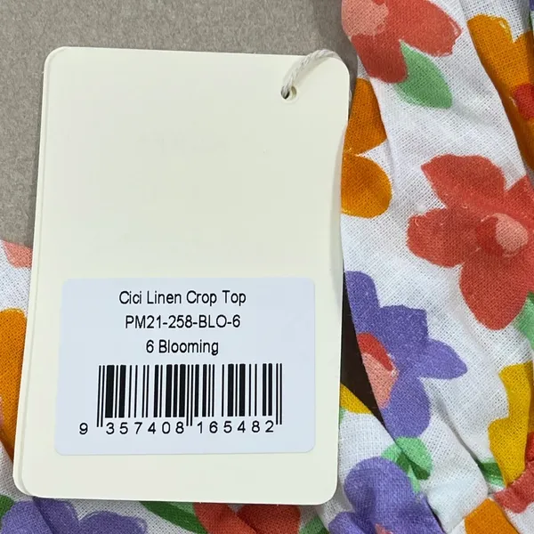 Peppermayo Cici Linen Crop Top - Size 2 - NWT - Image 4