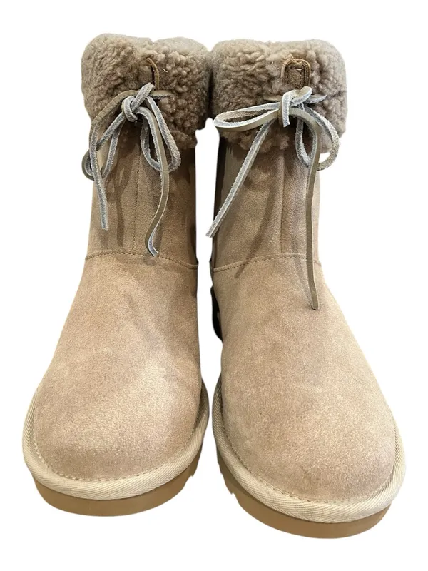 UGG Sarissa Shearling Short Boots Chestnut Suede Women’s Size 8 New - Image 3
