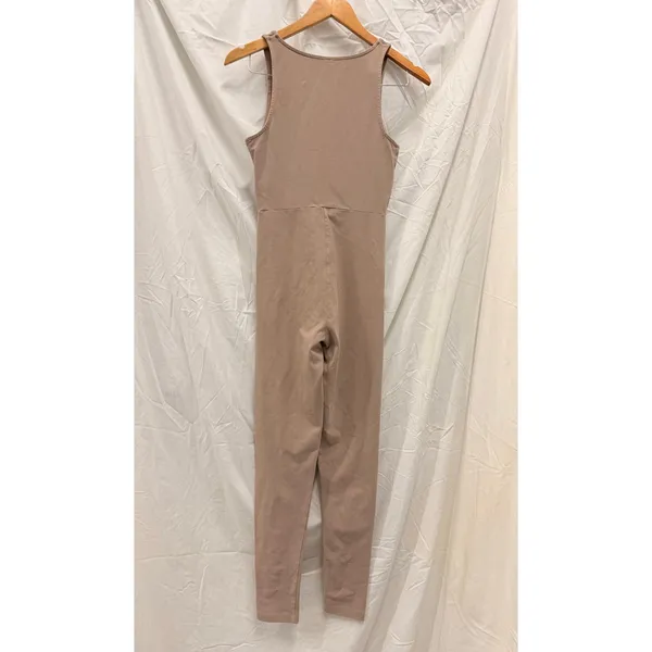 Aritzia Babaton Contour V-Neck‎ Jumpsuit in Nude Beige Small Kim K Kardashian - Image 4