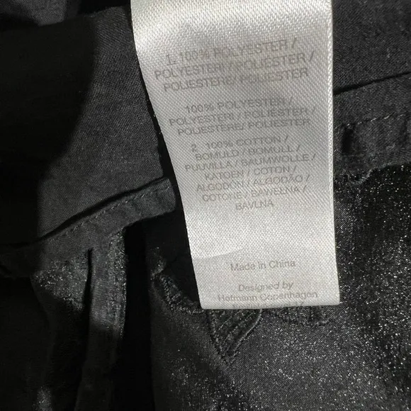 Hofmann‎ Copenhagen Isabella Black Floral Organza Puff Sleeve Dress 40 A/B Cup - Image 9