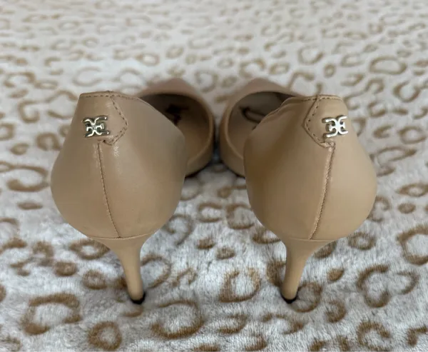 Sam Edelman Nude Pump Jaina Heels Leather Women's Size: 7.5 - Image 3