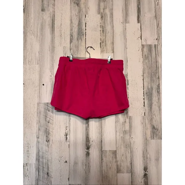Velocity Hot Pink Running Shorts Womens Size Extra Large XL Drawstring Activewea - Image 3
