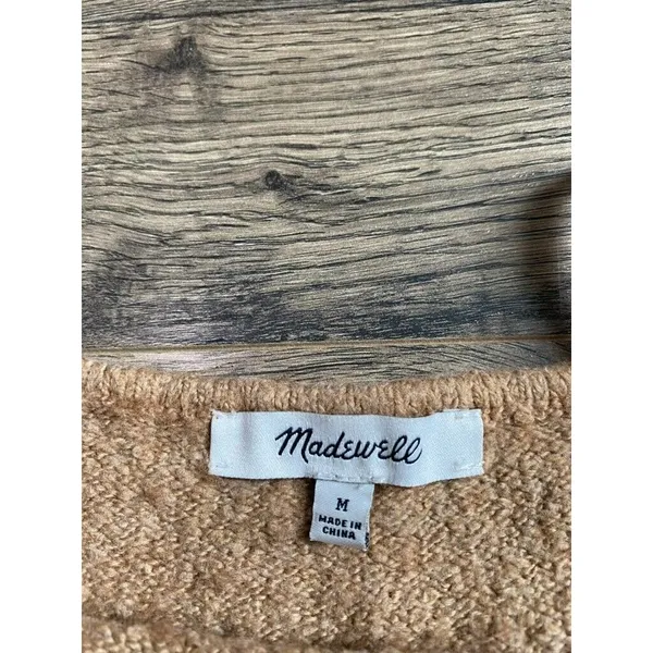 EUC Womens Madewell Milos sweater Tank‎ Heather Caramel stretch size M - Image 5