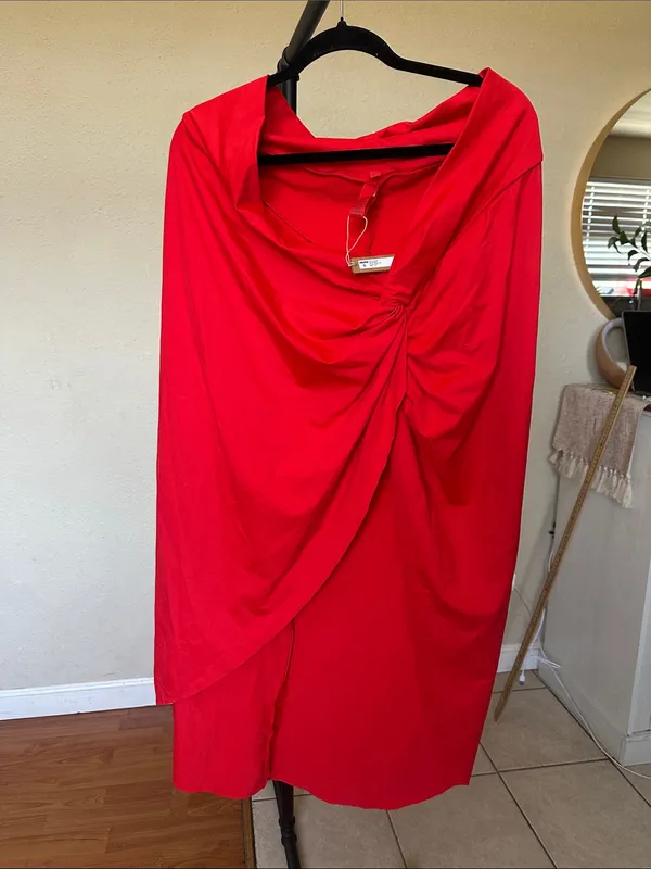 New Skims Swim Sarong Skirt Womens Ruby Red‎ Coverup Midi size 3X - Image 2