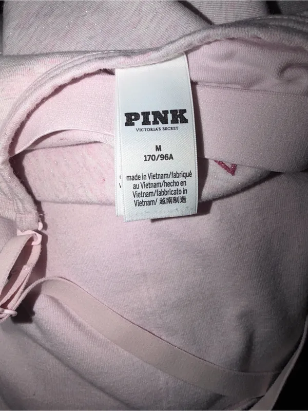 PINK Victoria's Secret Light Pink High Neck Crop Tank - Image 4