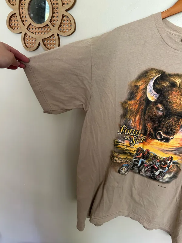 Follow your spirit graphic tee Brown Size XL - Image 5