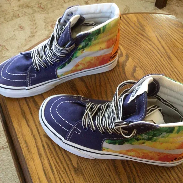 Vans Off the Wall X Crayola SK-8 Hi Mashup Melt sz Womens 5.5 - Image 4