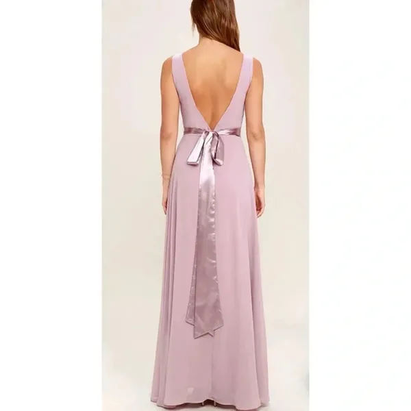 Lulus NWT That Special Something Mauve Maxi Dress Size Small - Image 10