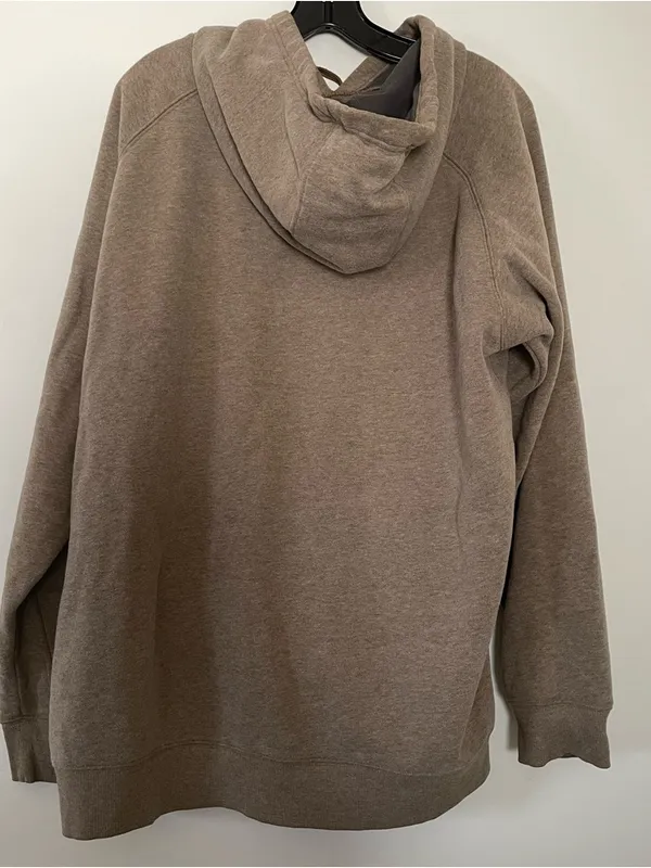 Columbia Hoodie Womens 1X Pullover Taupe Brown Fleece Granola Outdoor Hiking - Image 3