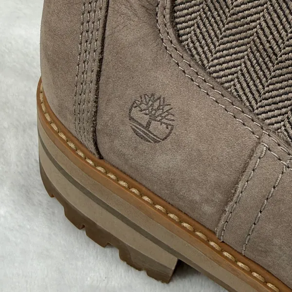 Timberland Courmayeur Valley Chelsea Boots‎ Taupe Leather A1RRK Womens 9 - Image 5